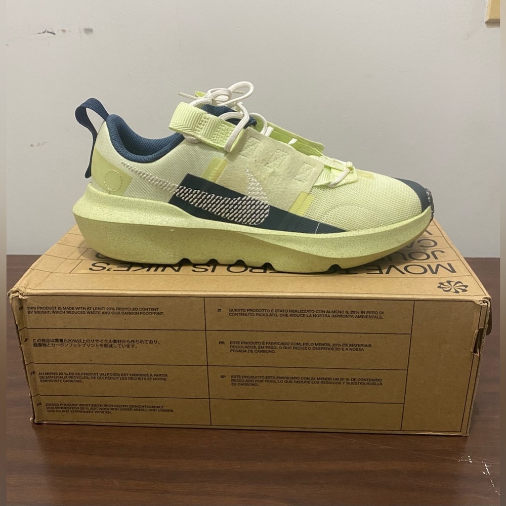 Nike Crater Impact Unisex Running Shoes GS Green/White DB3551-310 6.5Y Women’s 8